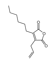 2,5-Furandione, 3-hexyl-4-(2-propenyl)- (9CI) structure