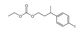 Carbonic acid ethyl 3-(p-iodophenyl)butyl ester structure