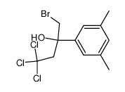 α-(bromomethyl)-3,5-dimethyl-α-(2,2,2-trichloroethyl)benzenemethanol结构式