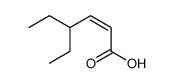 (Z)-4-ethylhex-2-enoic acid结构式