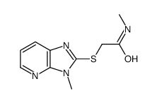 Acetamide, N-methyl-2-[(3-methyl-3H-imidazo[4,5-b]pyridin-2-yl)thio]- (9CI) Structure