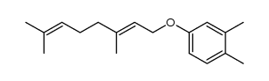 (E)-4-((3,7-dimethylocta-2,6-dien-1-yl)oxy)-1,2-dimethylbenzene Structure