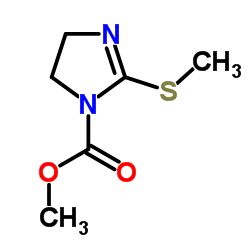 2-(甲硫基)-4,5-二氢-1H-咪唑-1-甲酸甲酯结构式