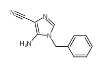 5-amino-1-benzyl-imidazole-4-carbonitrile structure