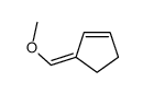 3-(methoxymethylidene)cyclopentene Structure