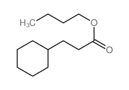 Cyclohexanepropanoicacid, butyl ester Structure