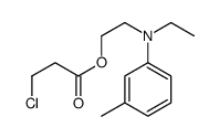 2-(N-ethyl-3-methylanilino)ethyl 3-chloropropanoate Structure