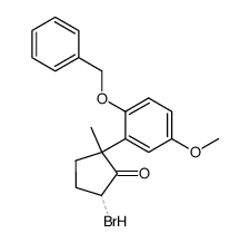 2-(2-Benzyloxy-5-methoxy-phenyl)-5-bromo-2-methyl-cyclopentanone Structure