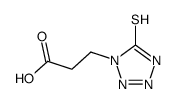 3-(5-sulfanylidene-2H-tetrazol-1-yl)propanoic acid结构式