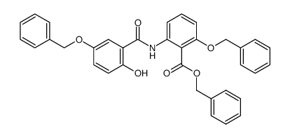 2'-Benzyloxy-4',5-dibenzyloxy-2-hydroxybenzanilide结构式