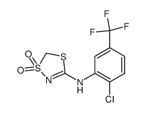 5-(2-Chlor-5-trifluormethylanilino)-2H-1,3,4-dithiazol-3,3-dioxid结构式