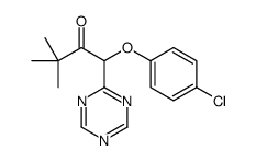 1-(4-chlorophenoxy)-3,3-dimethyl-1-(1,3,5-triazin-2-yl)butan-2-one Structure