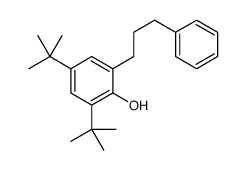 2,4-ditert-butyl-6-(3-phenylpropyl)phenol Structure