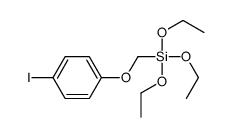 triethoxy-[(4-iodophenoxy)methyl]silane Structure