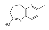 2-methyl-5,7,8,9-tetrahydropyrido[3,2-b]azepin-6-one结构式