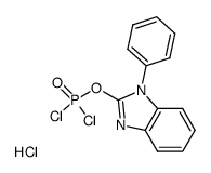 (1-Phenylbenzimidazol-2-yl) phosphodichloridate hydrochloride Structure