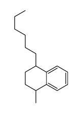 1-hexyl-1,2,3,4-tetrahydro-4-methylnaphthalene结构式