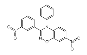 7-nitro-3-(3-nitrophenyl)-4-phenyl-1,2,4-benzoxadiazine结构式