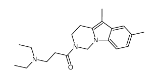 2-(3-Diethylaminopropionyl)-5,7-dimethyl-1,2,3,4-tetrahydropyrimido[1,6-a]indole structure