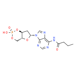 N(6)-monobutyryl-2'-deoxycyclic adenosine monophosphate structure
