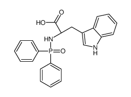(2S)-2-(diphenylphosphorylamino)-3-(1H-indol-3-yl)propanoic acid Structure