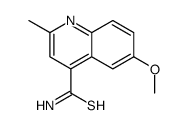 6-methoxy-2-methylquinoline-4-carbothioamide结构式