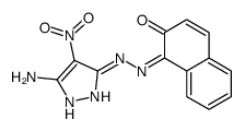 1-[(5-amino-4-nitro-1H-pyrazol-3-yl)hydrazinylidene]naphthalen-2-one Structure
