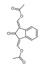 [3-(acetyloxymethylidene)-2-oxoinden-1-ylidene]methyl acetate结构式