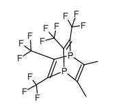 2,3-dimethyl-5,6,7,8-tetrakis-trifluoromethyl-1,4-diphospha-bicyclo[2.2.2]octa-2,5,7-triene Structure