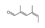 2,4-dimethylhexa-2,4-dienal结构式