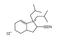 N,N-Diisobutyl-2-cyano-Δ3a,7a-hexahydroindoliniumchlorid Structure