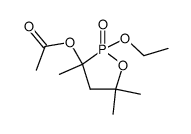 3-acetoxy-2-ethoxy-3,5,5-trimethyl-1,2-oxaphospholane结构式