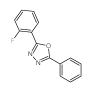 2-(2-fluorophenyl)-5-phenyl-1,3,4-oxadiazole structure