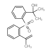 Benzenemethanol, a,a-dimethyl-2-[[2-(1-methylethenyl)phenyl]sulfonyl]- Structure