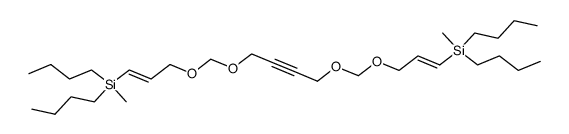 1,4-Bis-<3-(dibutyl-methylsilyl)-allyloxymethoxy>-butin-(2)结构式