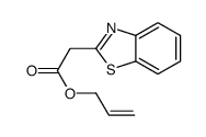 prop-2-enyl 2-(1,3-benzothiazol-2-yl)acetate结构式