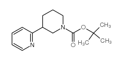 3-(吡啶-2-基)哌啶-1-羧酸叔丁酯结构式