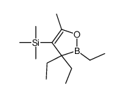 trimethyl-(2,3,3-triethyl-5-methyloxaborol-4-yl)silane结构式