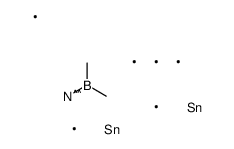 [[bis(trimethylstannyl)amino]-methylboranyl]methane结构式