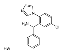 C-(5-Chloro-2-imidazol-1-yl-phenyl)-C-phenyl-methylamine; hydrobromide结构式