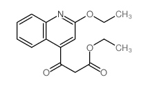 4-Quinolinepropanoicacid, 2-ethoxy-b-oxo-, ethyl ester结构式