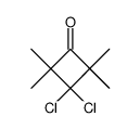 3,3-dichloro-2,2,4,4-tetramethylcyclobutan-1-one Structure