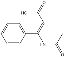3-Acetamido-3-phenylacrylic acid Structure