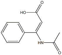 3-Acetamido-3-phenylacrylic acid结构式