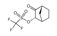 Trifluoro-methanesulfonic acid (2S,4R)-3-oxo-bicyclo[2.2.1]hept-2-yl ester Structure