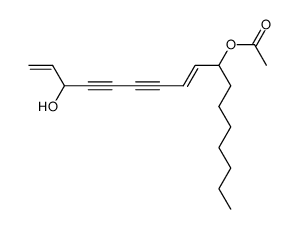 10-acetoxy-heptadeca-1,8c-diene-4,6-diyn-3-ol结构式