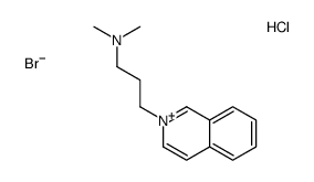 3-isoquinolin-2-ium-2-ylpropyl(dimethyl)azanium,bromide,chloride Structure