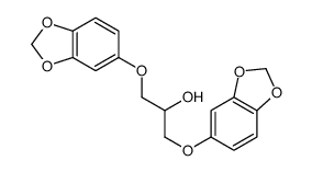 1,3-bis(1,3-benzodioxol-5-yloxy)propan-2-ol结构式