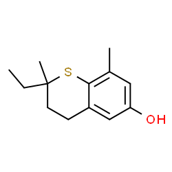 2H-1-Benzothiopyran-6-ol,2-ethyl-3,4-dihydro-2,8-dimethyl-(9CI)结构式