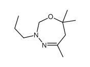 5,7,7-trimethyl-3-propyl-2,6-dihydro-1,3,4-oxadiazepine结构式